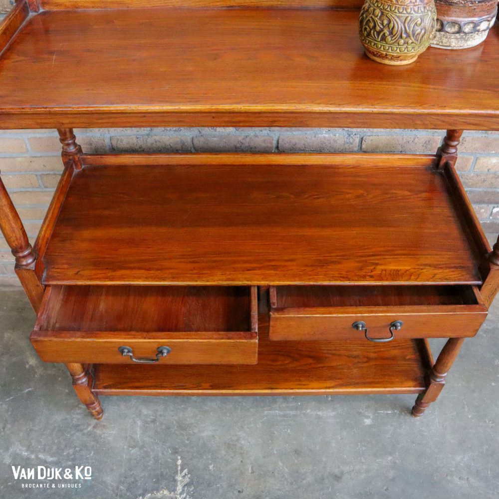 Vintage houten kastje - Afbeelding 5