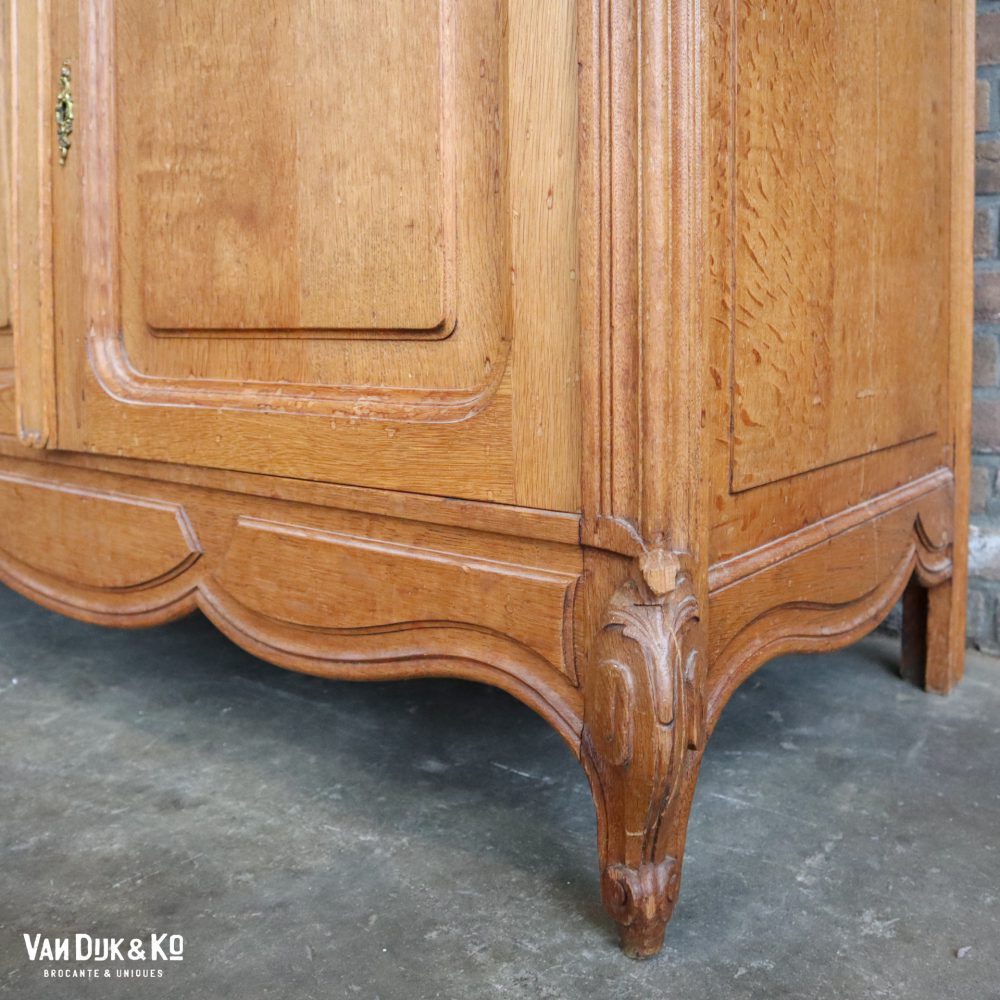 vintage kast met marmeren blad & spiegel - Afbeelding 9