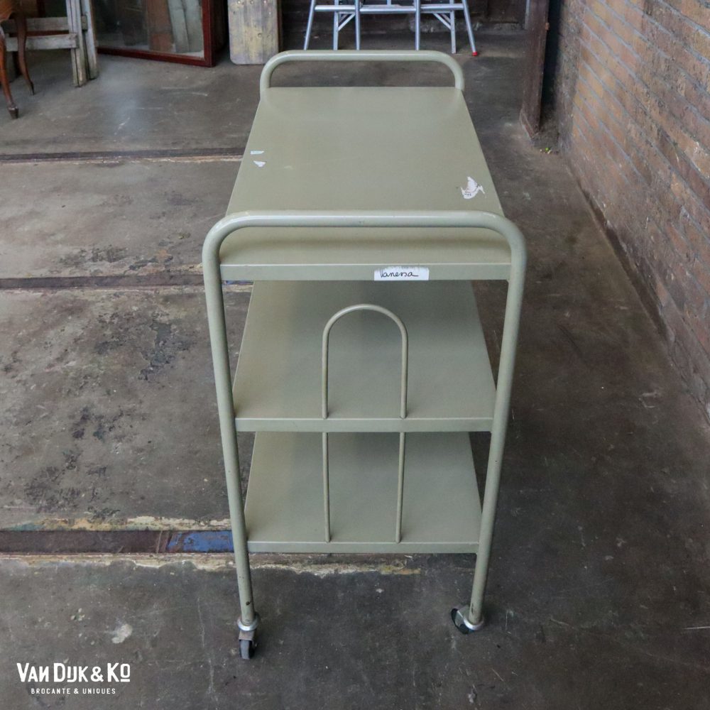 Vintage metalen trolley