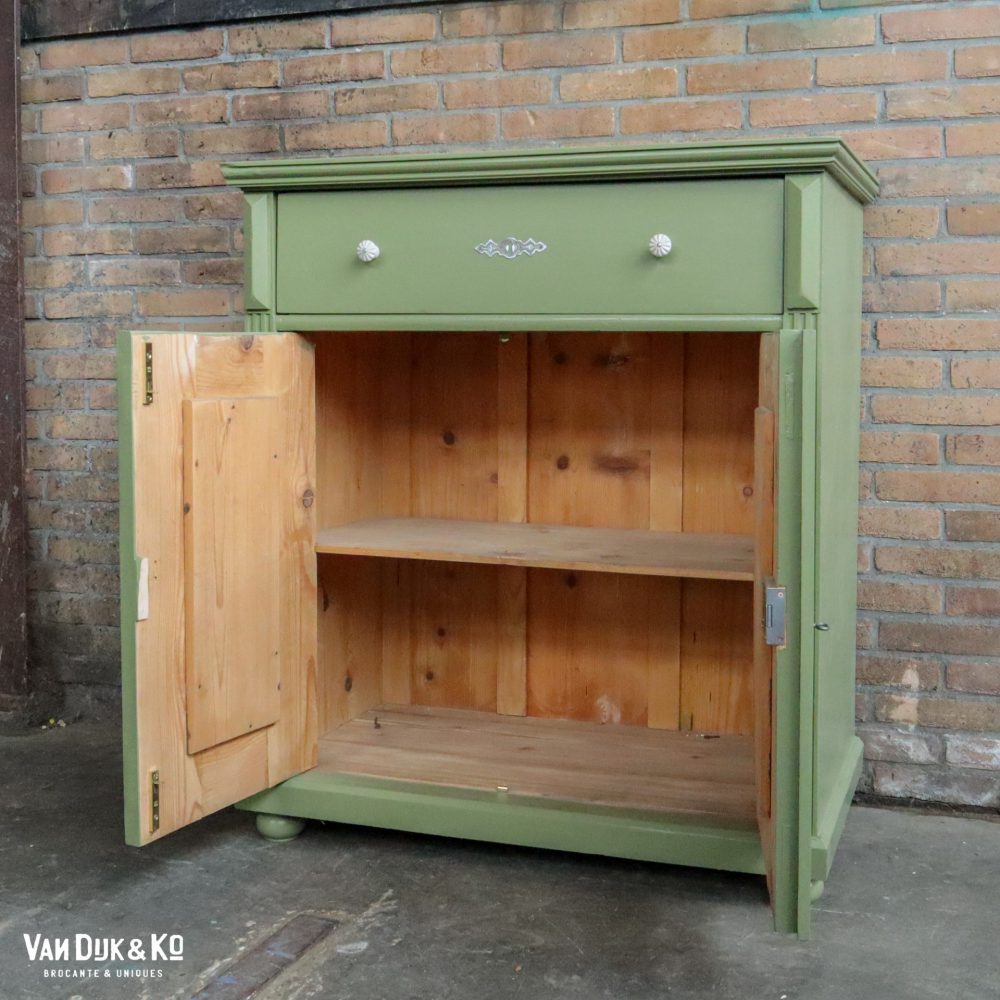 Groene commode onderkast