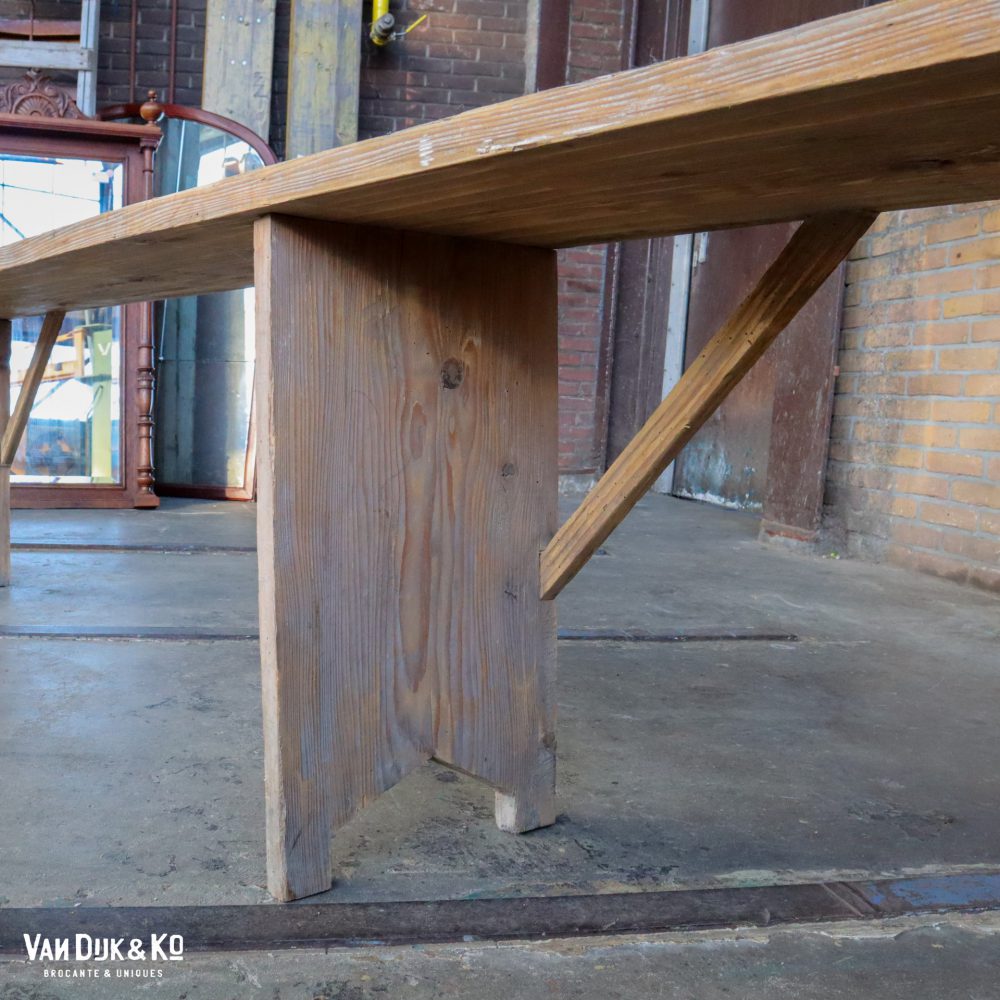 Lange houten bank - Afbeelding 4