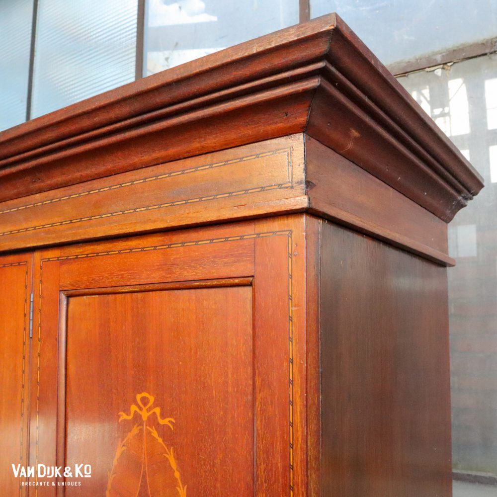 Vintage kledingkast met spiegel - Afbeelding 6