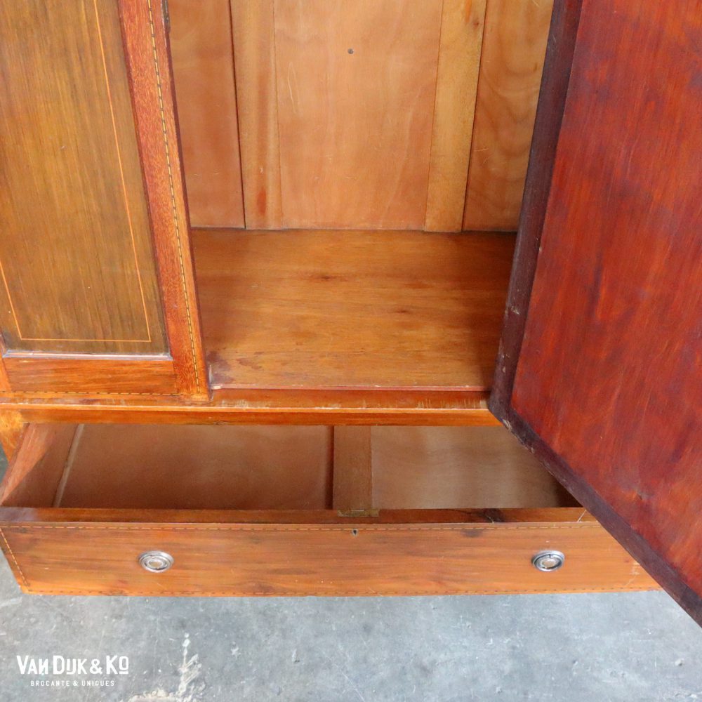 Vintage kledingkast met spiegel - Afbeelding 4