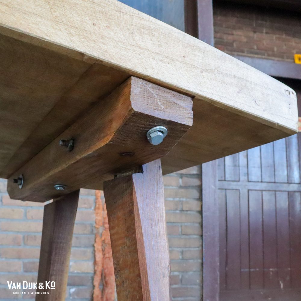 Vintage houten haktafel - Afbeelding 5