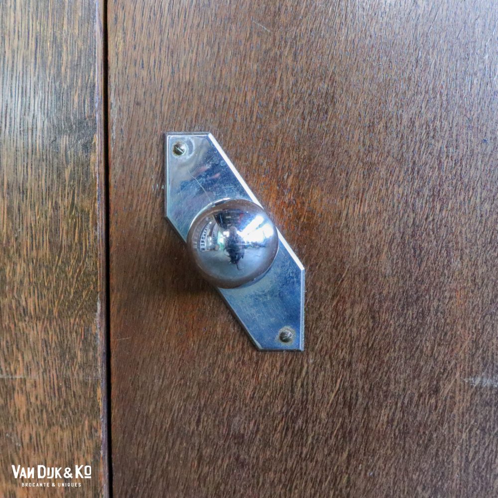 Retro houten kapstokmeubel
