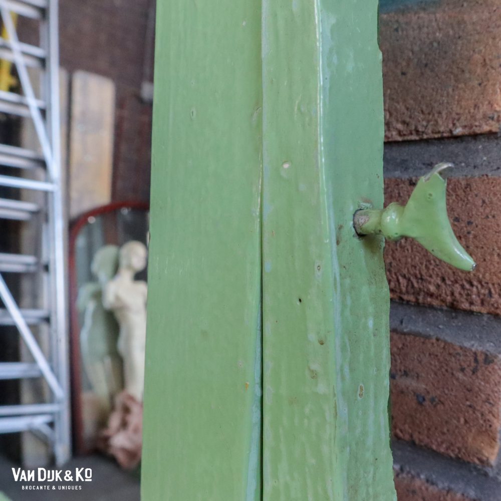 Groene kaptafel met spiegel