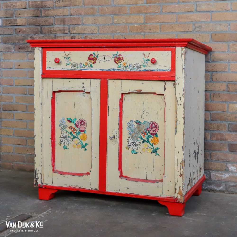 Brocante beschilderde onderkast - Afbeelding 5