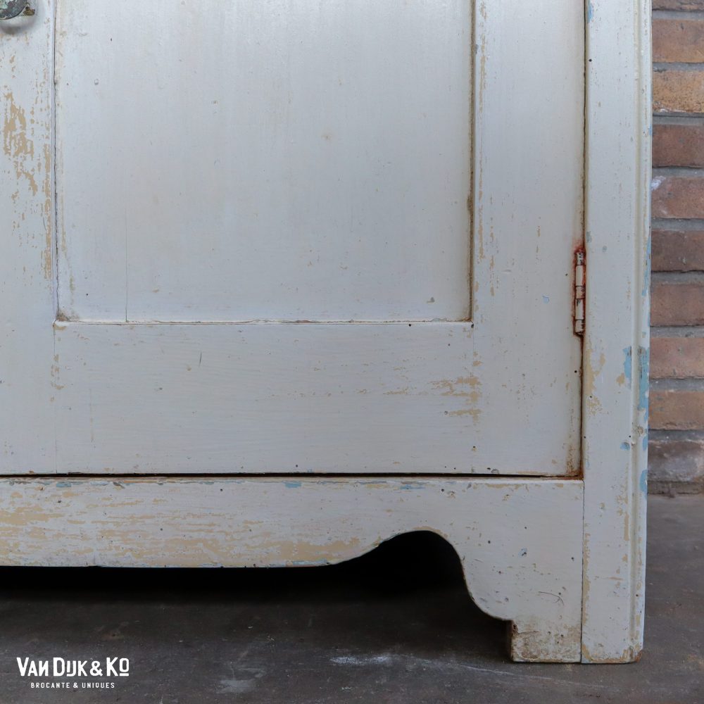Brocante witte onderkast - Afbeelding 7