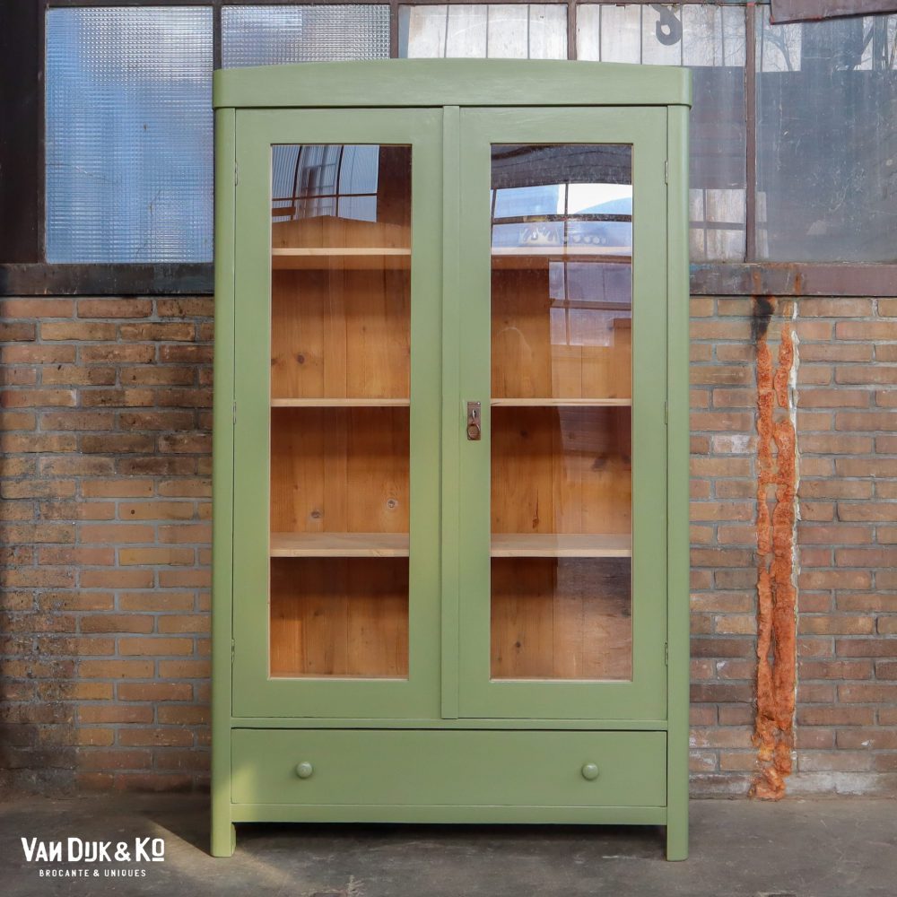 Groene vitrinekast - Afbeelding 2
