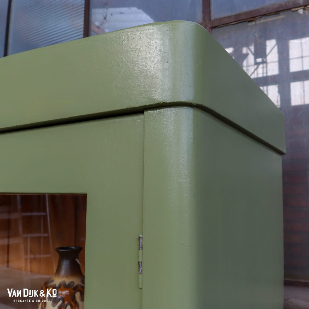 Groene vitrinekast - Afbeelding 3