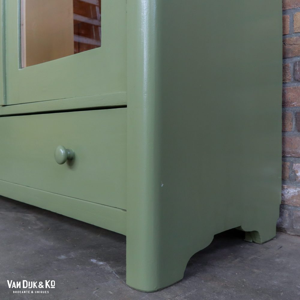 Groene vitrinekast - Afbeelding 4