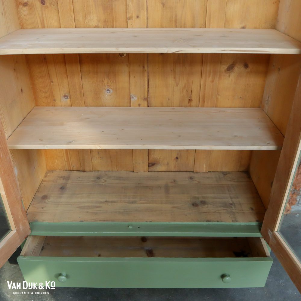 Groene vitrinekast - Afbeelding 6