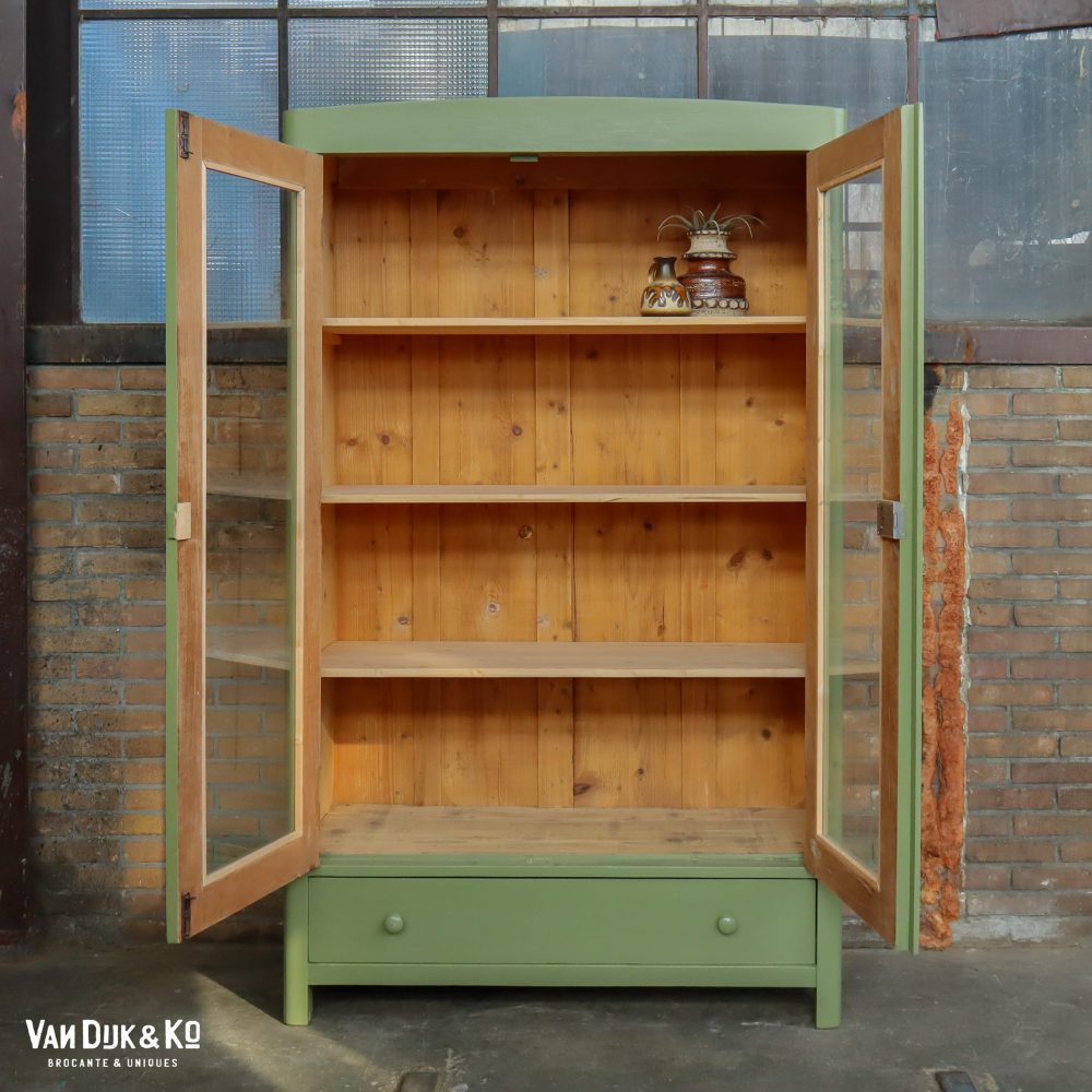 Groene vitrinekast - Afbeelding 5