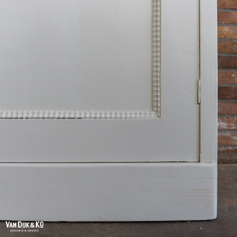 Brocante witte vitrinekast - Afbeelding 7