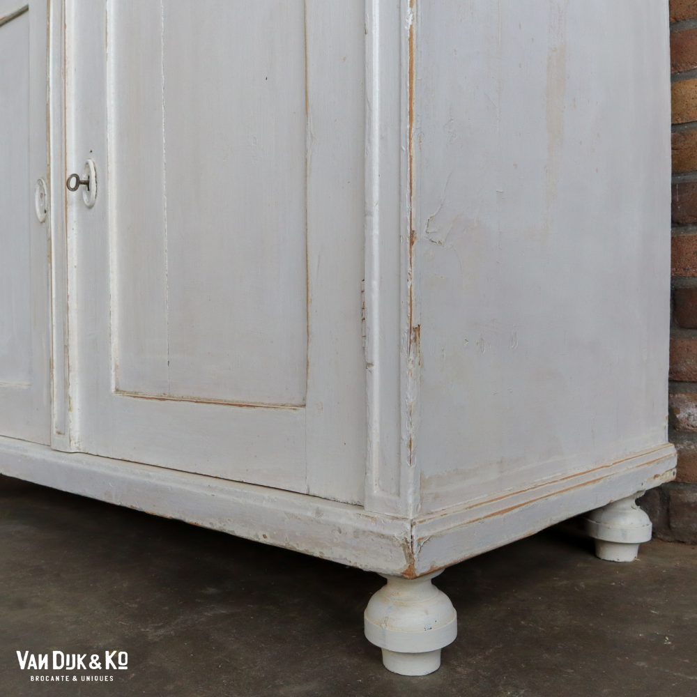 Brocante witte buffetkast - Afbeelding 13