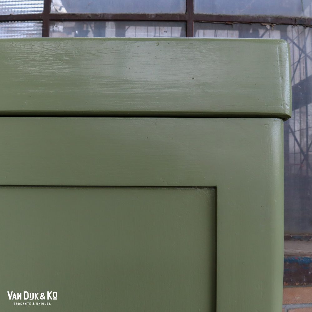 Groene eendeurs linnenkast - Afbeelding 2