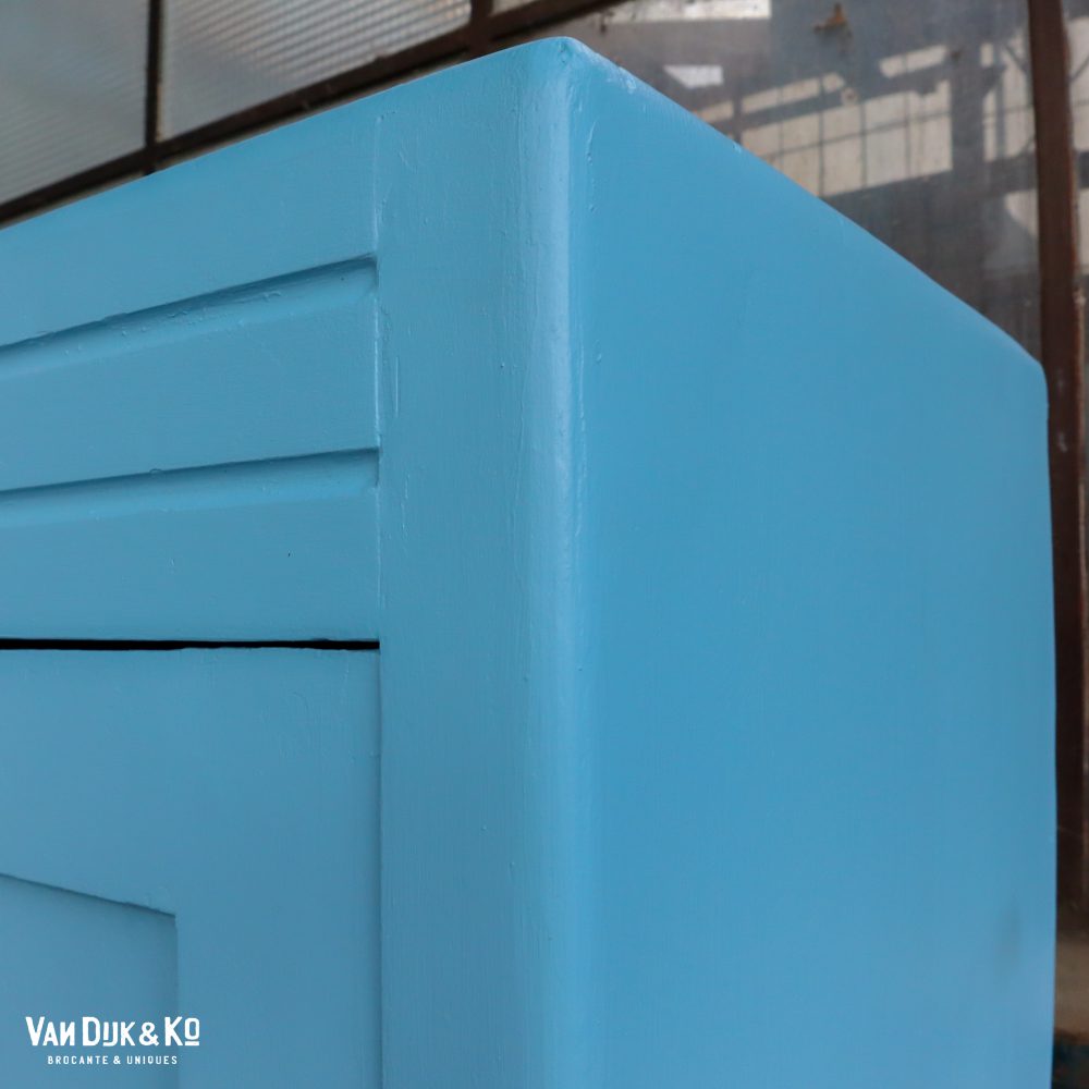 Blauwe eendeurs linnenkast - Afbeelding 2
