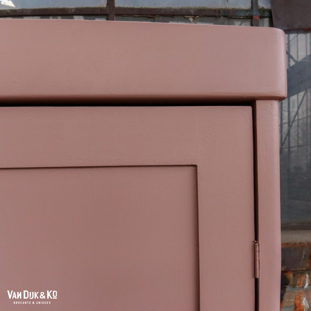 Brocante roze linnenkast - Afbeelding 2
