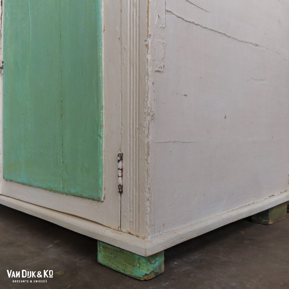 Brocante turquoise onderkast - Afbeelding 9