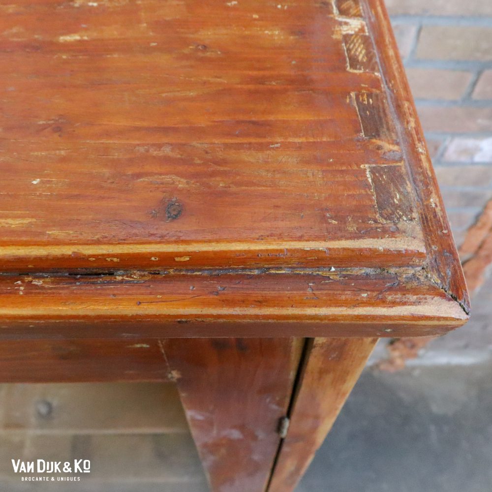 Vintage houten vitrinekast - Afbeelding 3