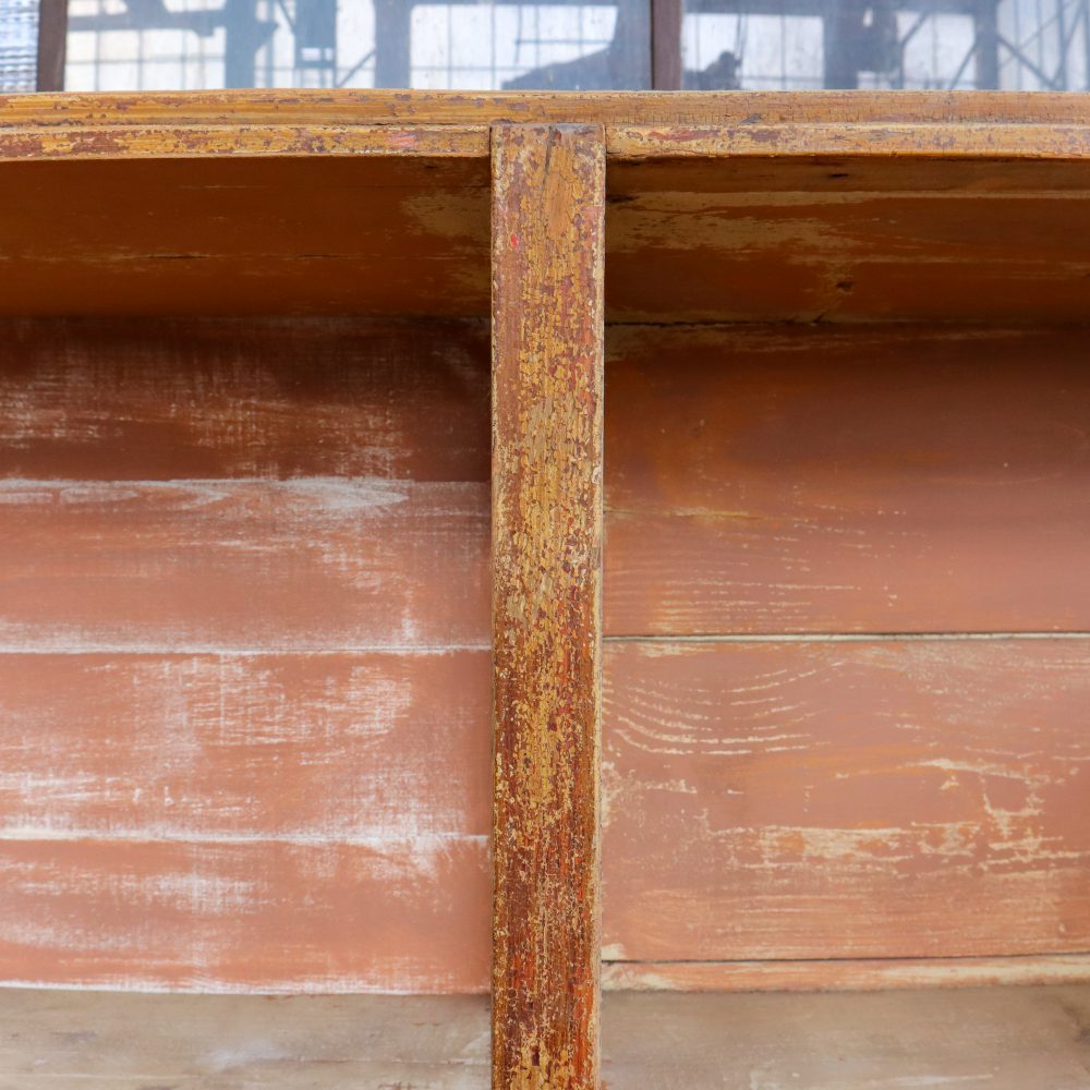 Brocante houten vakkenkast - Afbeelding 7