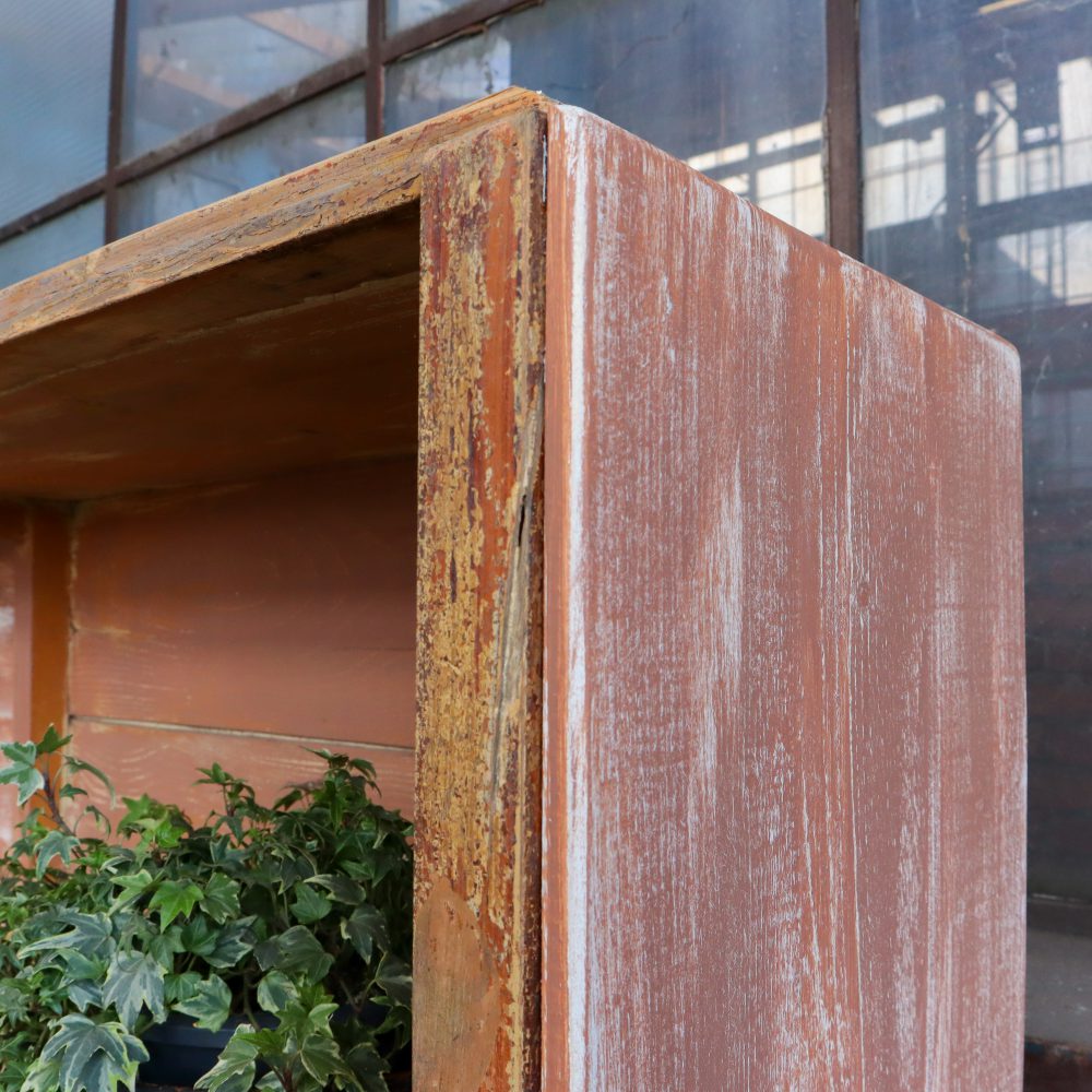 Brocante houten vakkenkast - Afbeelding 3