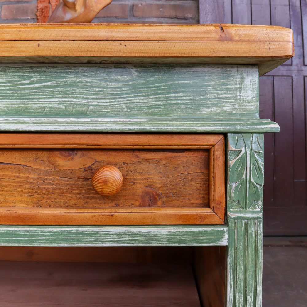 Groene houten toog - Afbeelding 10
