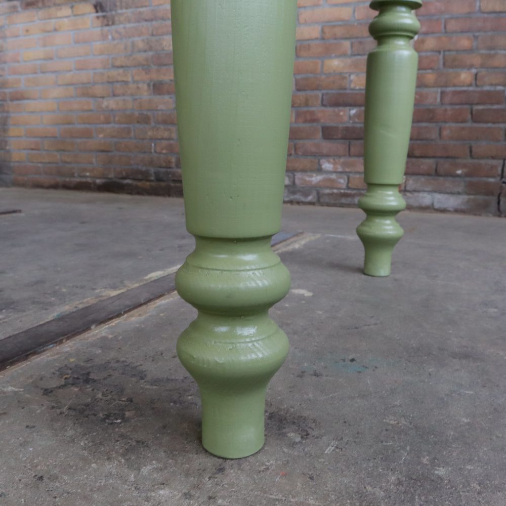 Groene houten tafel - Afbeelding 7