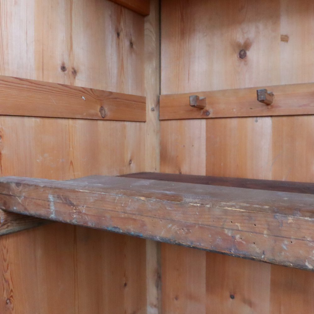 Vintage houten vitrinekast - Afbeelding 7