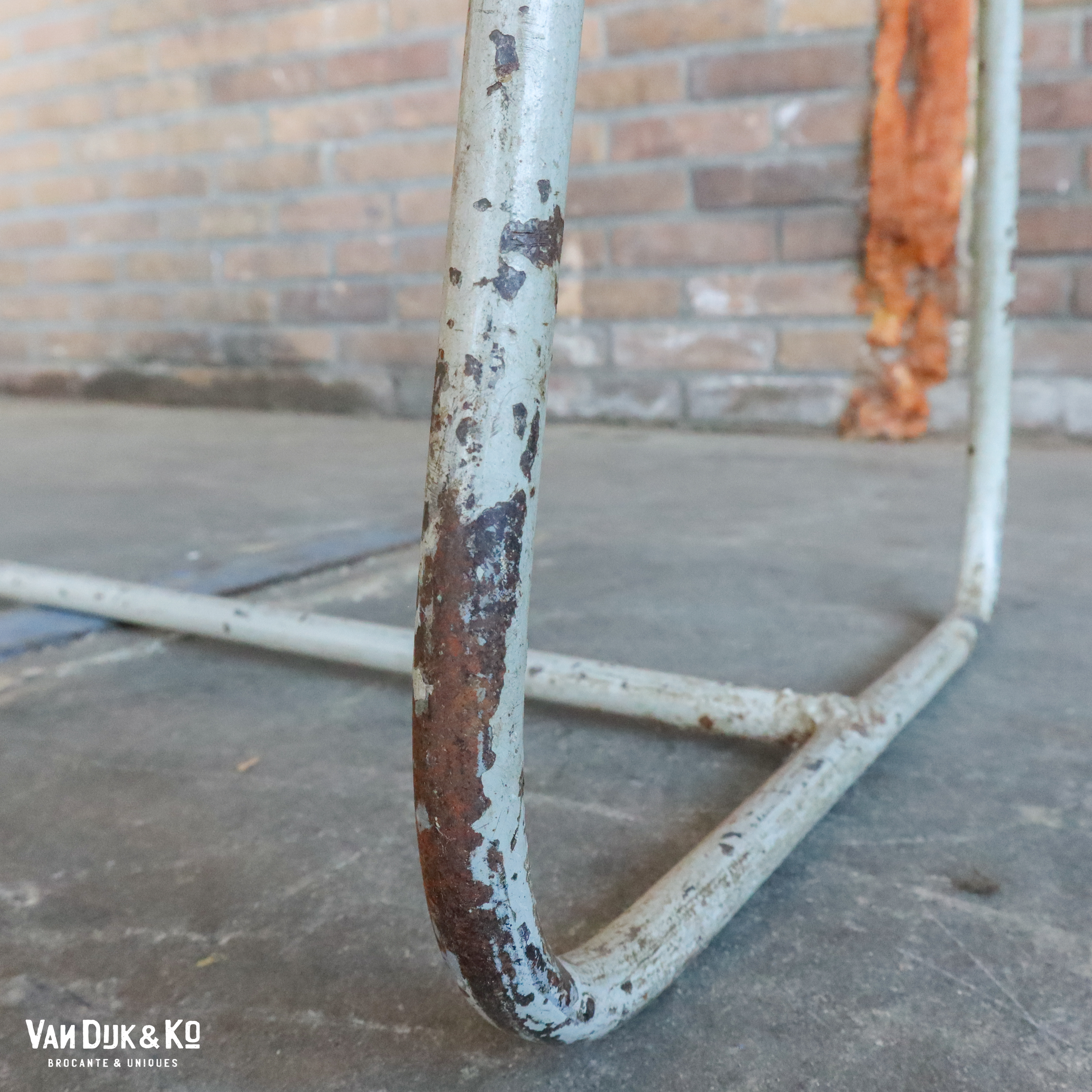 Vintage metalen bank - Afbeelding 5