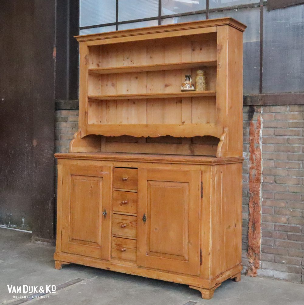 Brocante houten buffetkast - Afbeelding 2