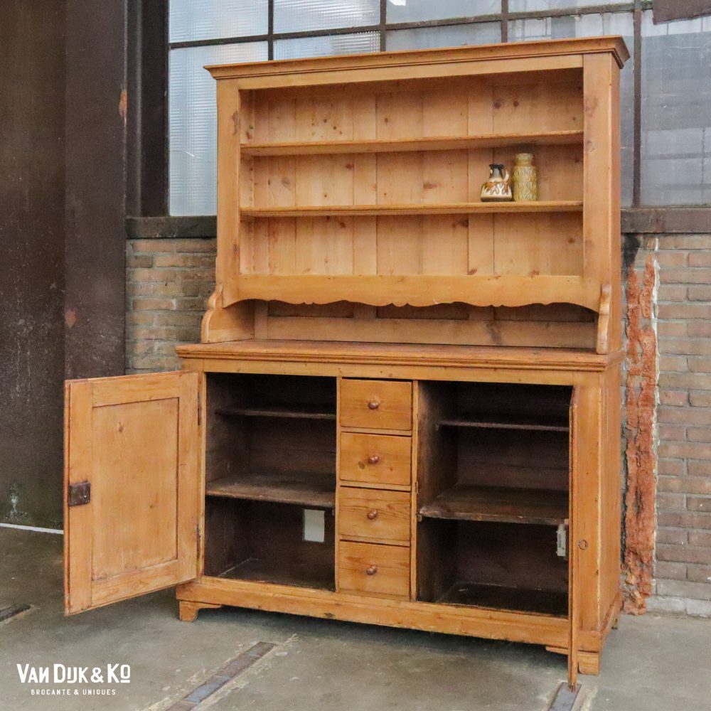 Brocante houten buffetkast - Afbeelding 6