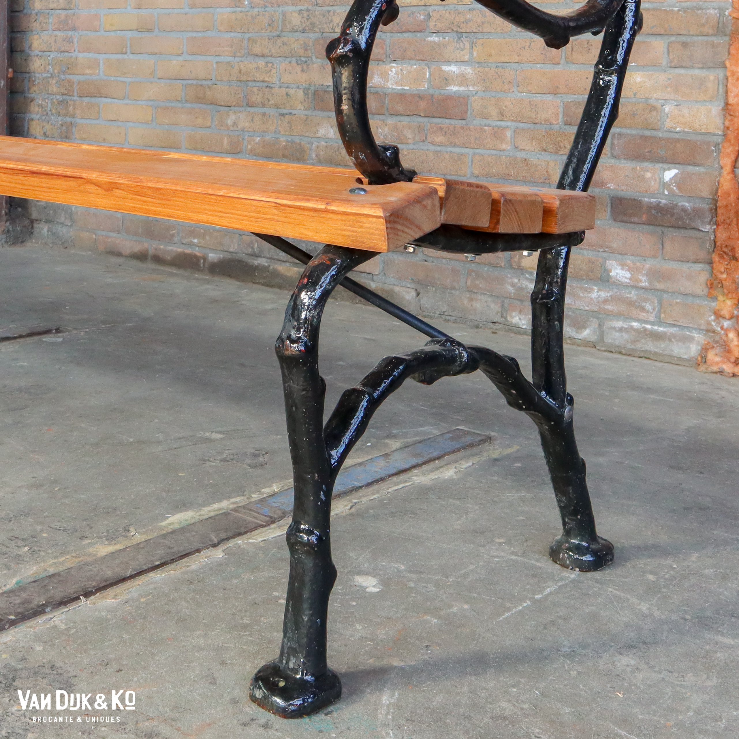 Brocante tuinbank - Afbeelding 2