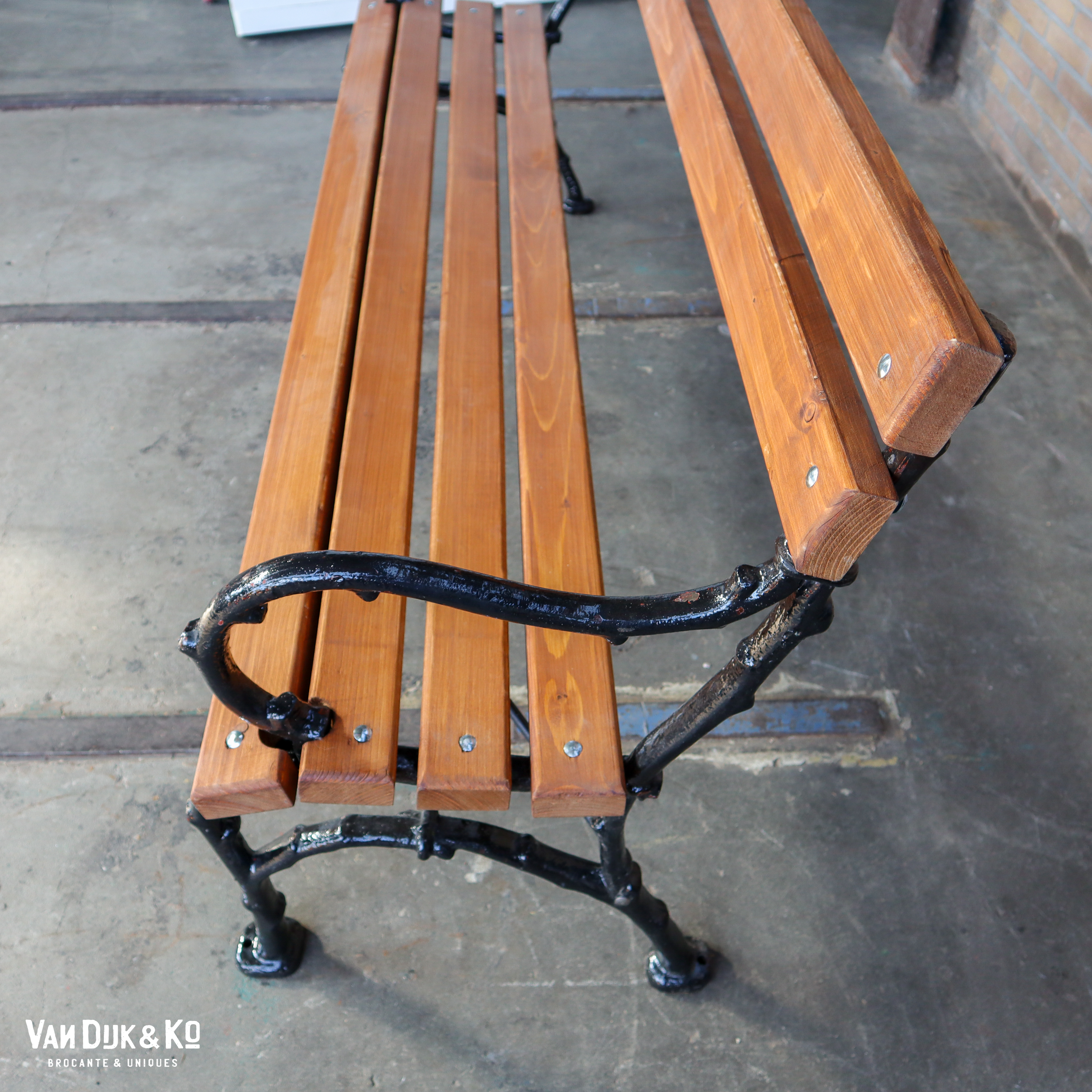 Brocante tuinbank - Afbeelding 3