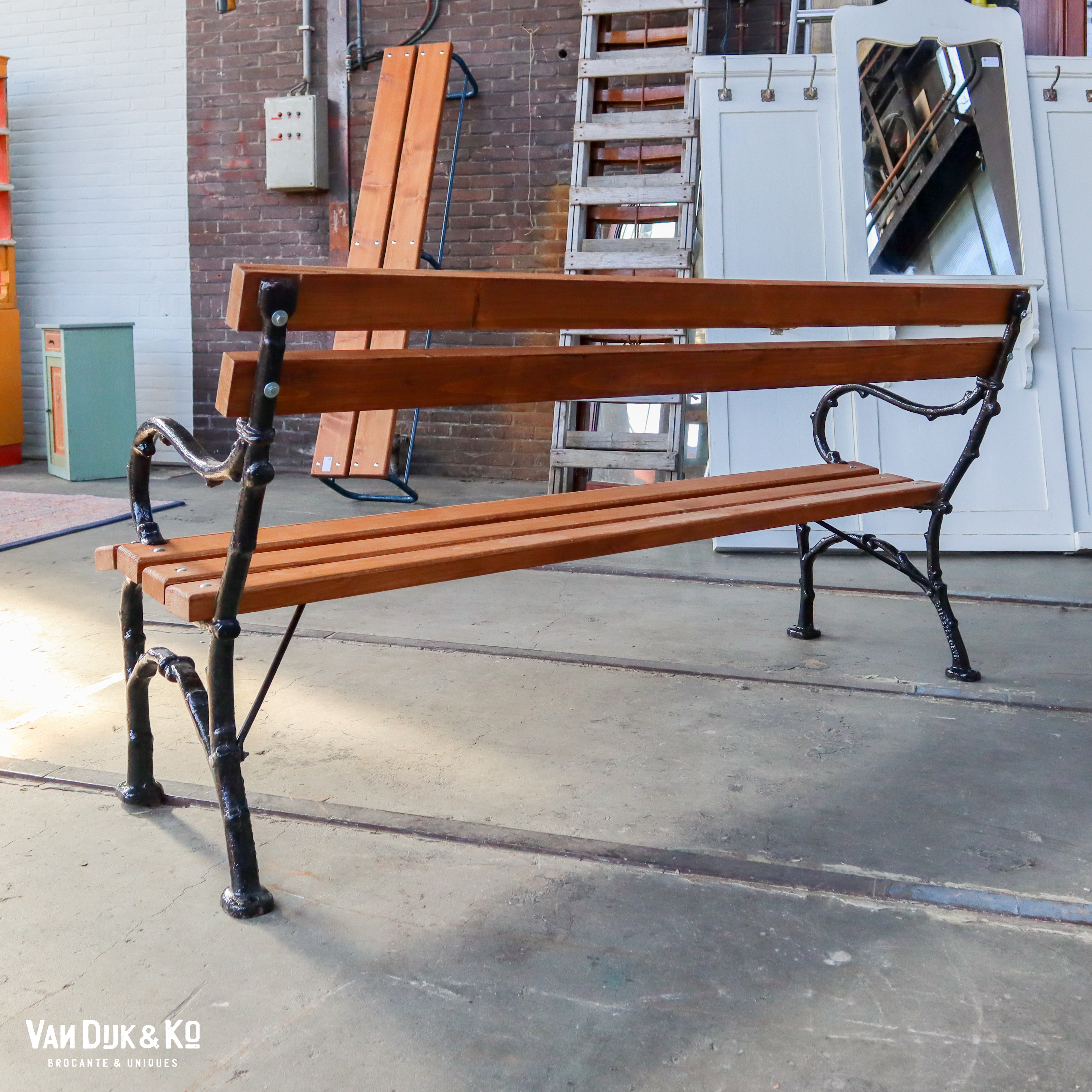 Brocante tuinbank - Afbeelding 7