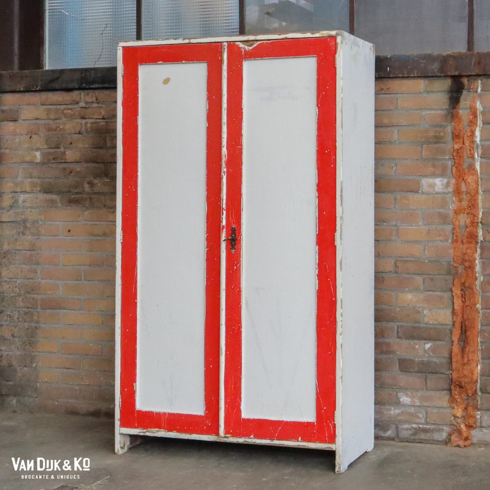 Rood-witte linnenkastje - Afbeelding 2