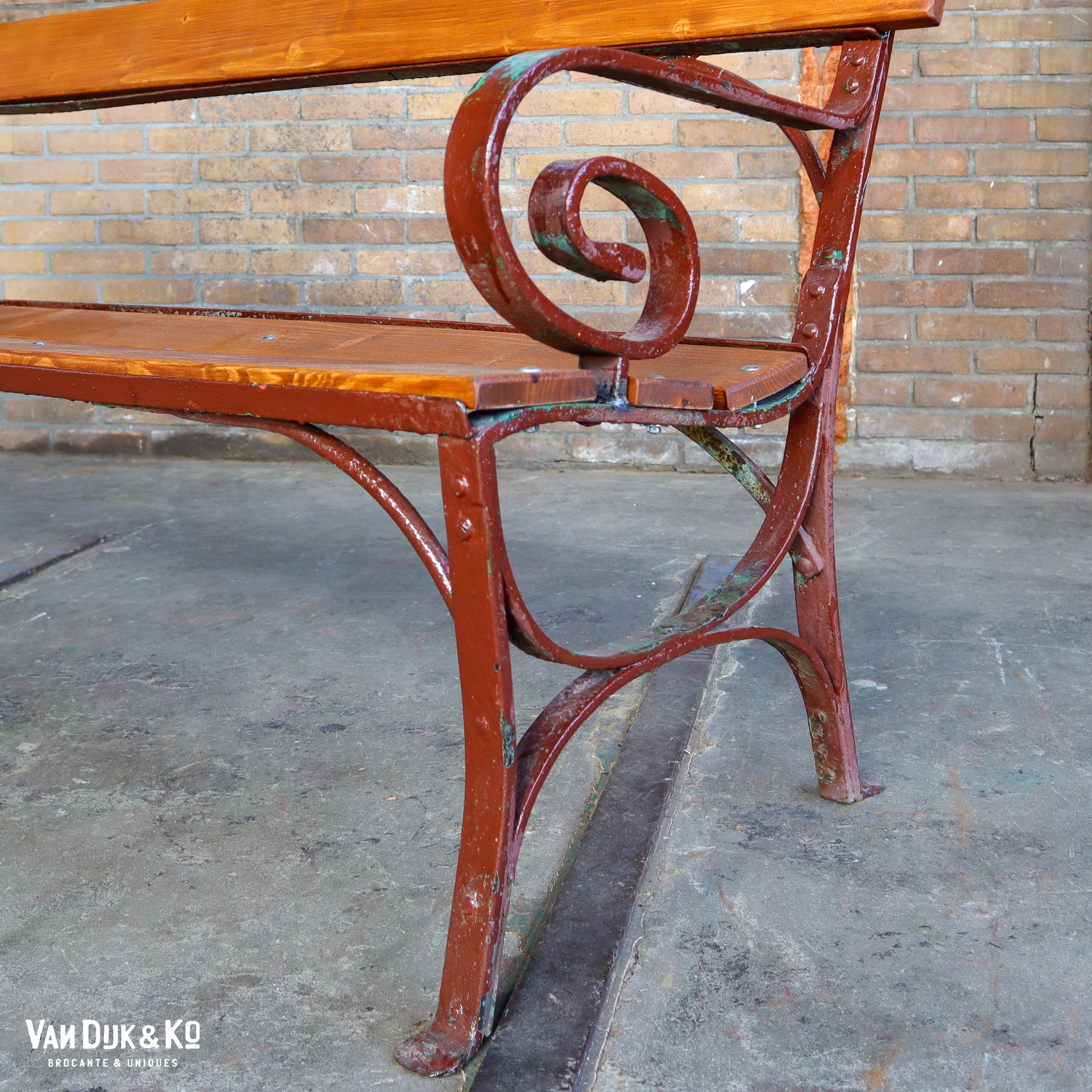 Brocante tuinbank - Afbeelding 2