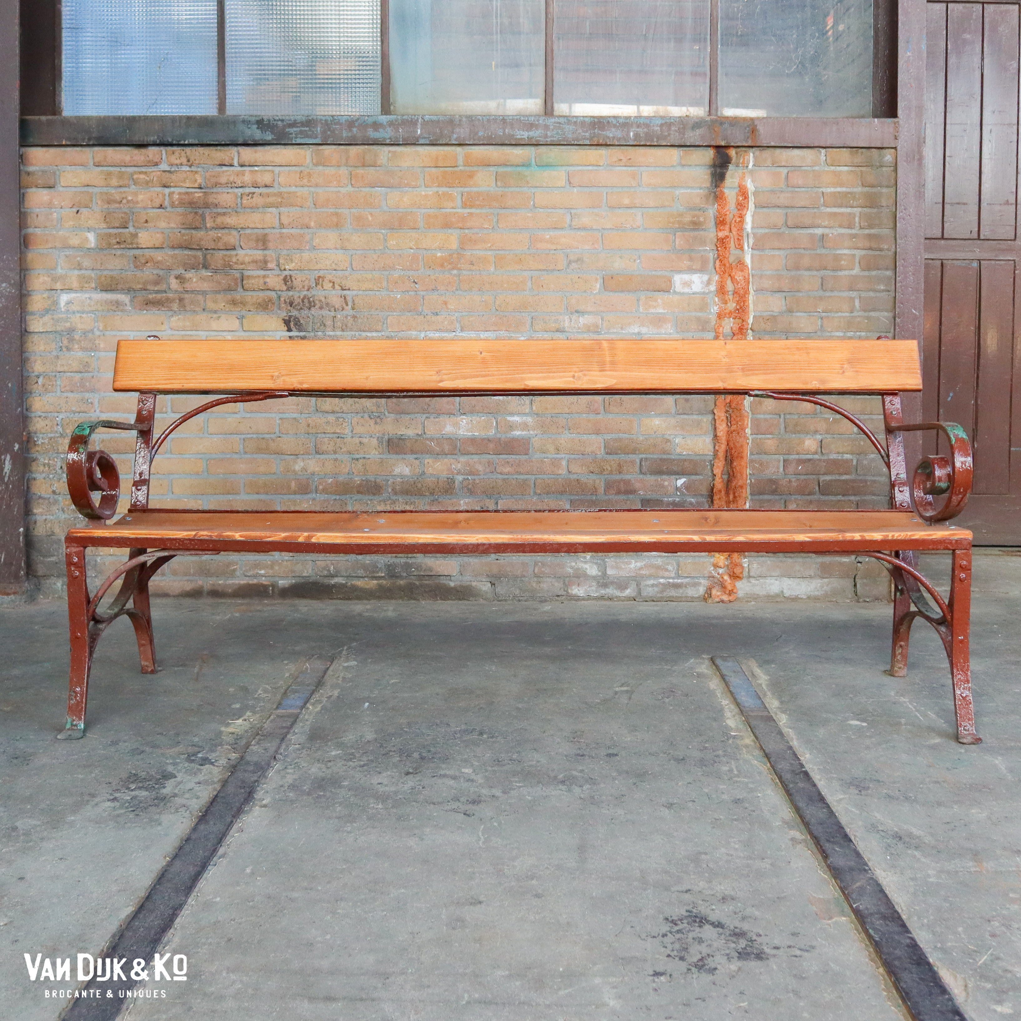 Brocante tuinbank - Afbeelding 4