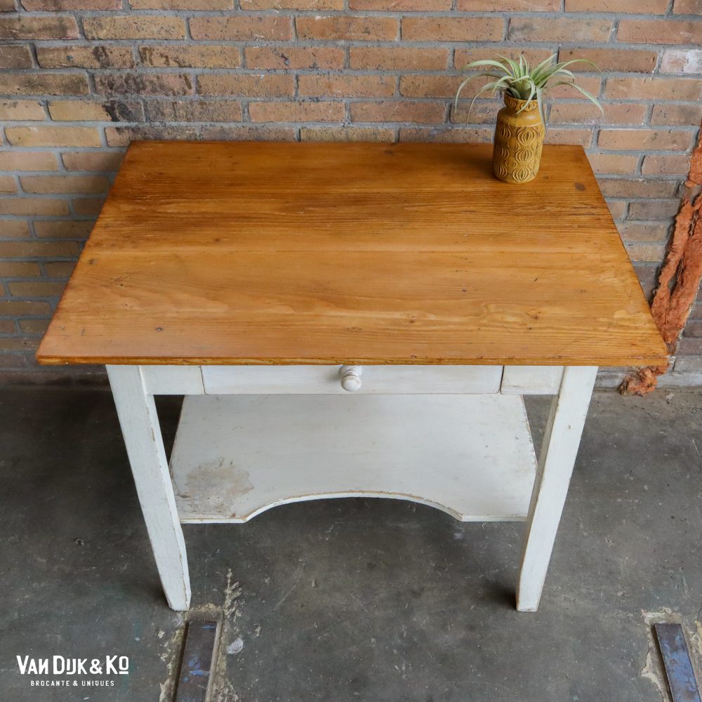 Witte tafel met lade - Afbeelding 9
