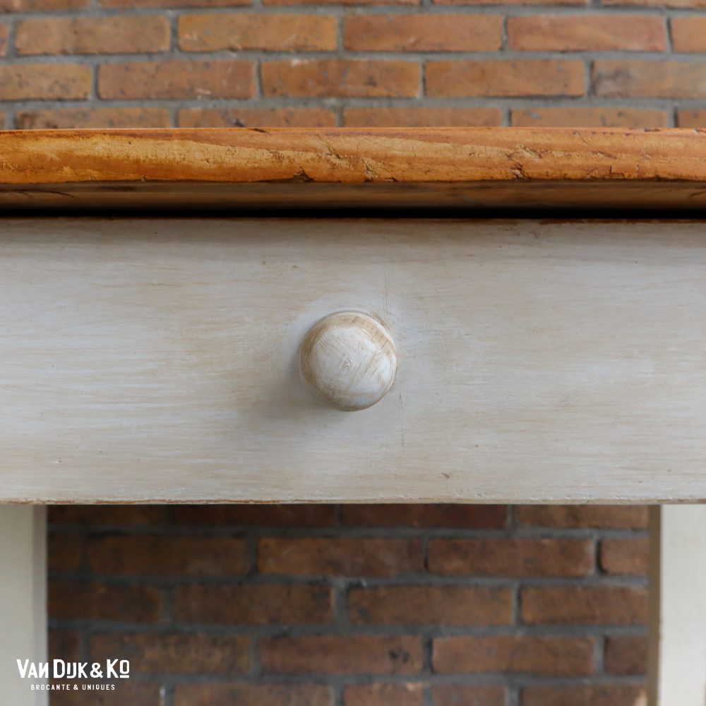 Witte tafel met lade - Afbeelding 3