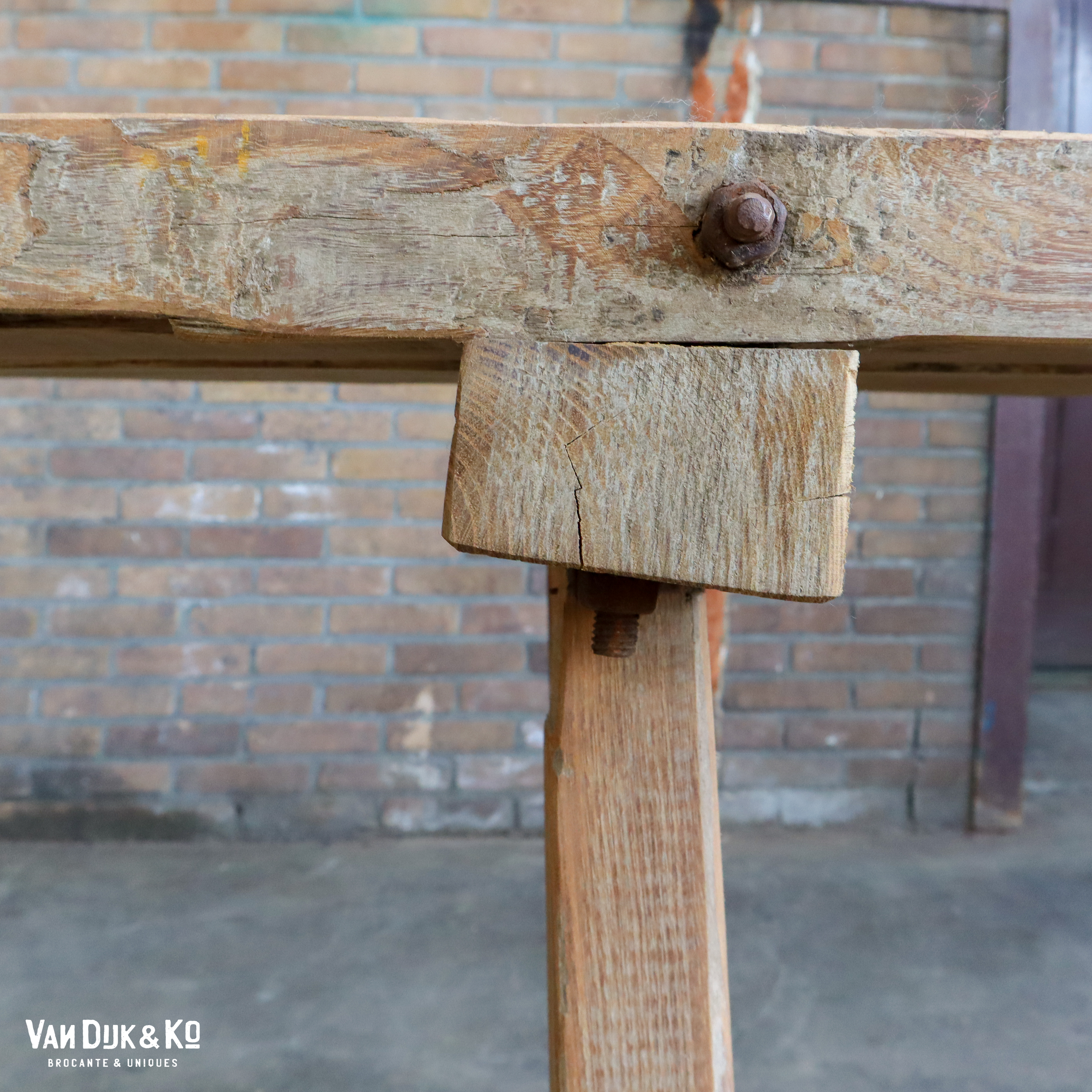 Houten slachttafel - Afbeelding 3
