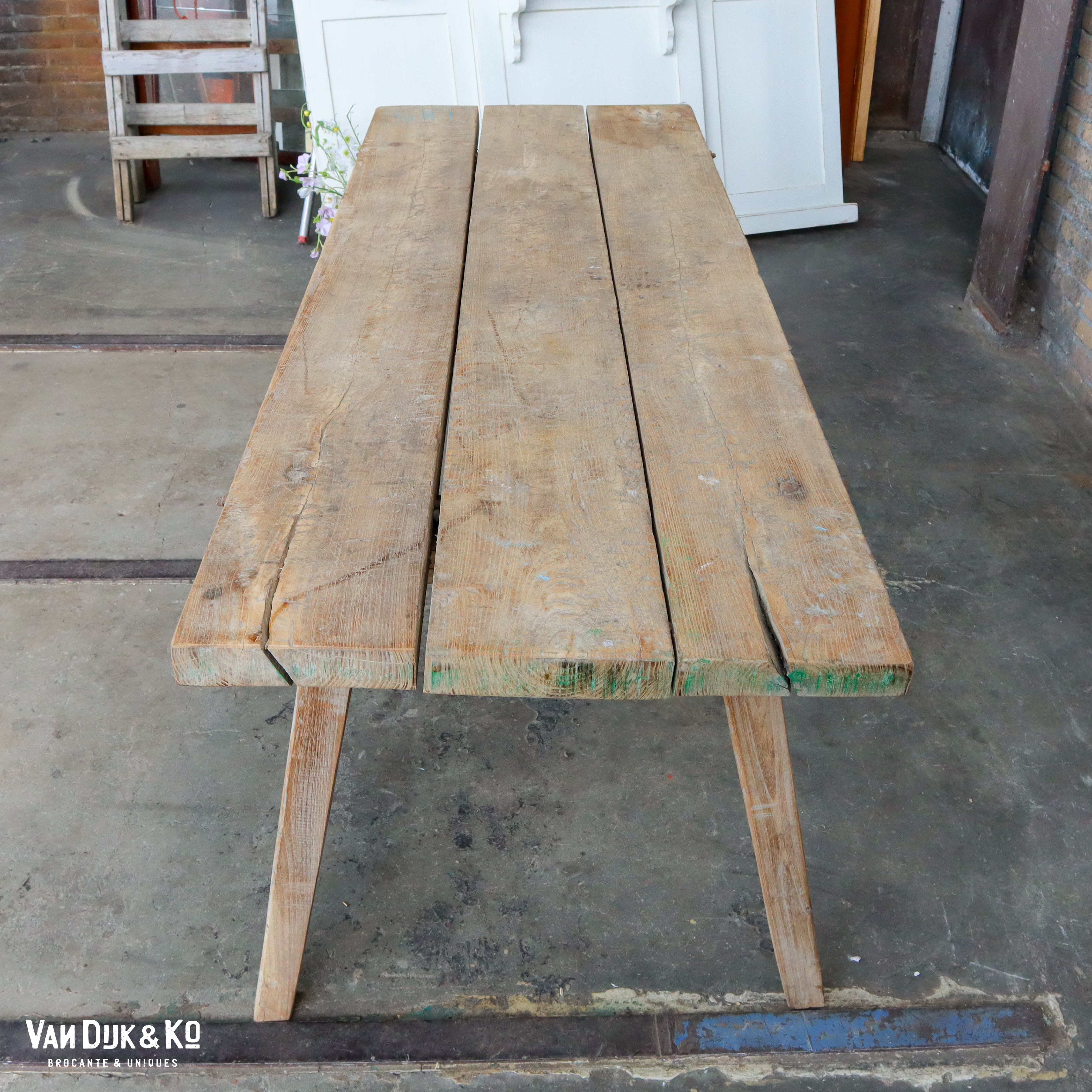 Houten slachttafel - Afbeelding 4
