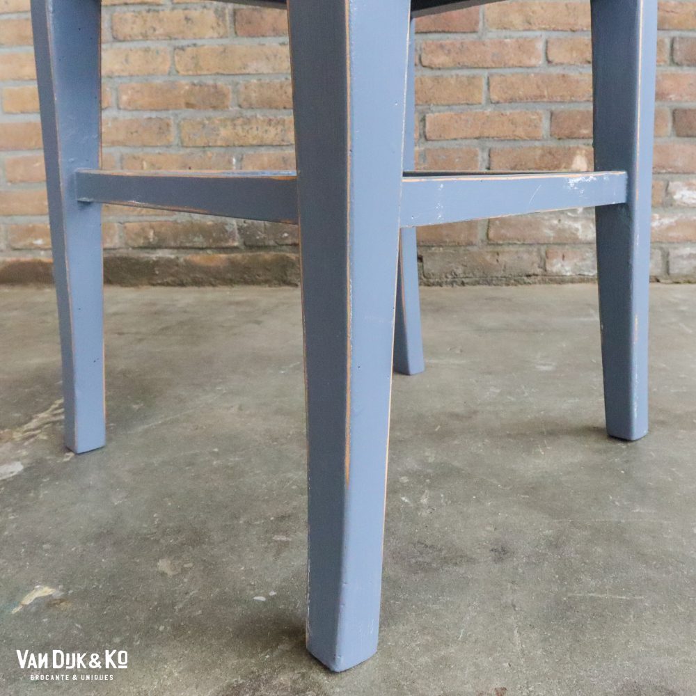 Grijsblauwe houten stoelen - 6 stuks - Afbeelding 6