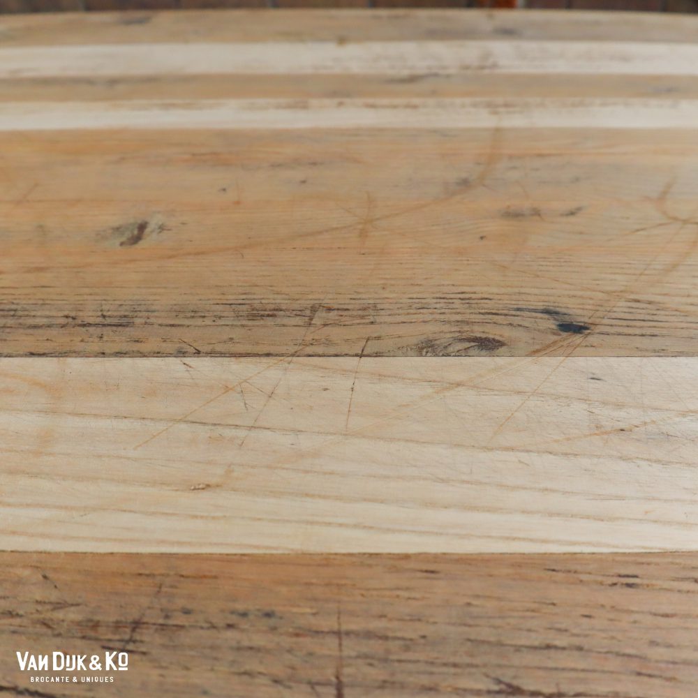 Houten kruispoot tafel - Afbeelding 4