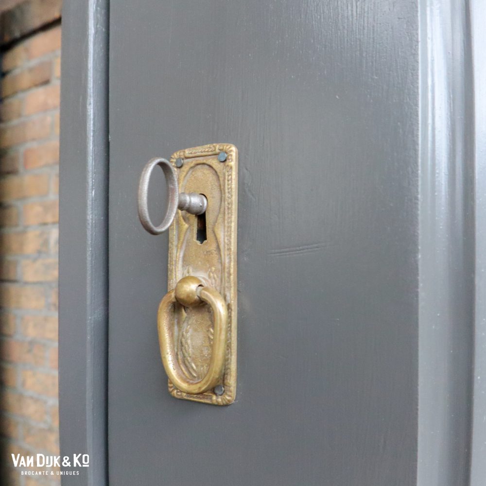 Grijze houten spiegelkast - Afbeelding 11