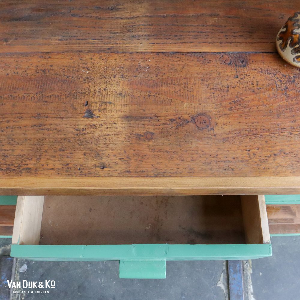 Groene houten toog - Afbeelding 9