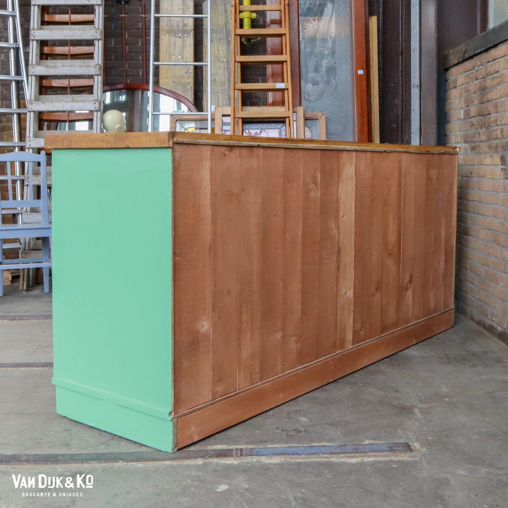 Groene houten toog - Afbeelding 6