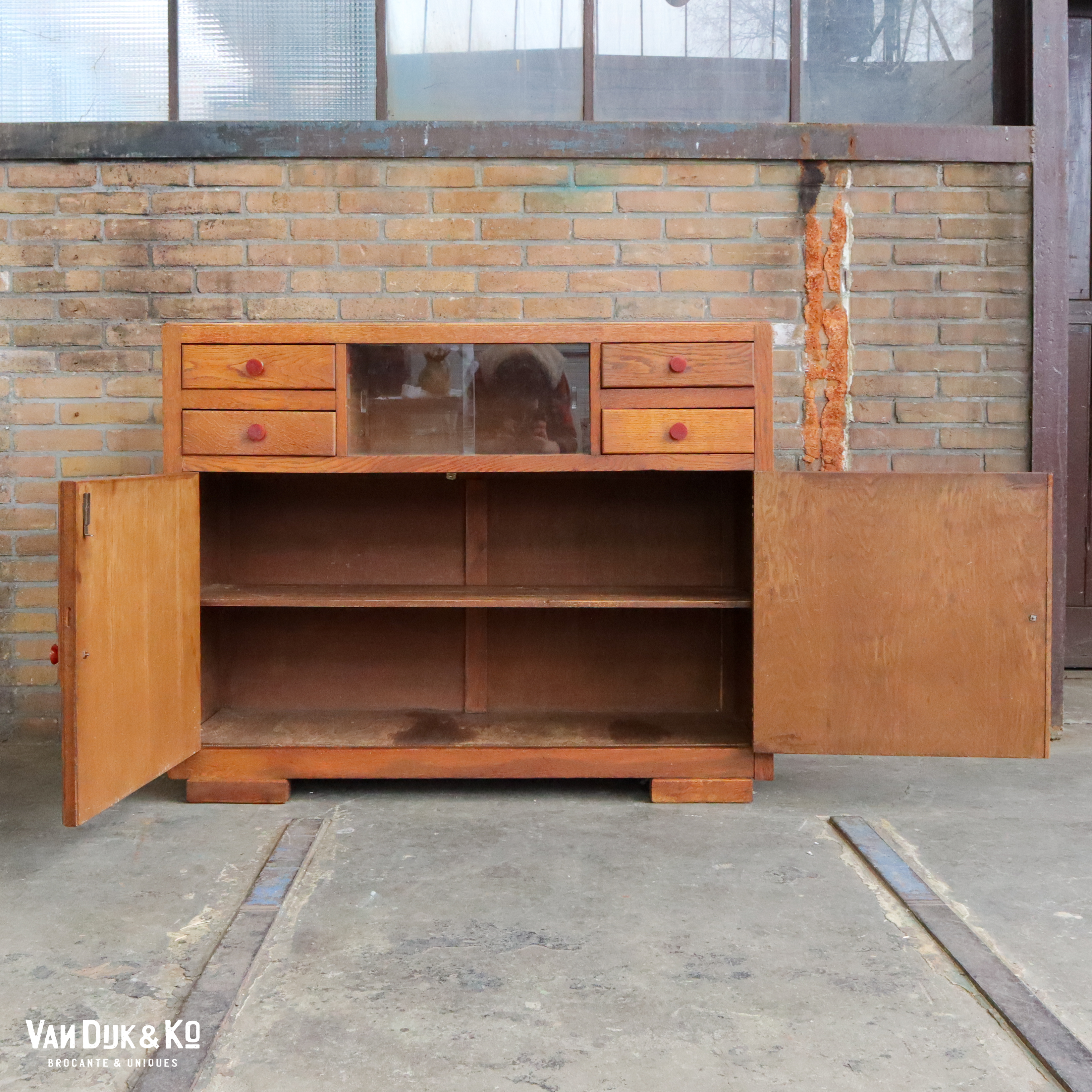 Vintage wandkast - Afbeelding 4