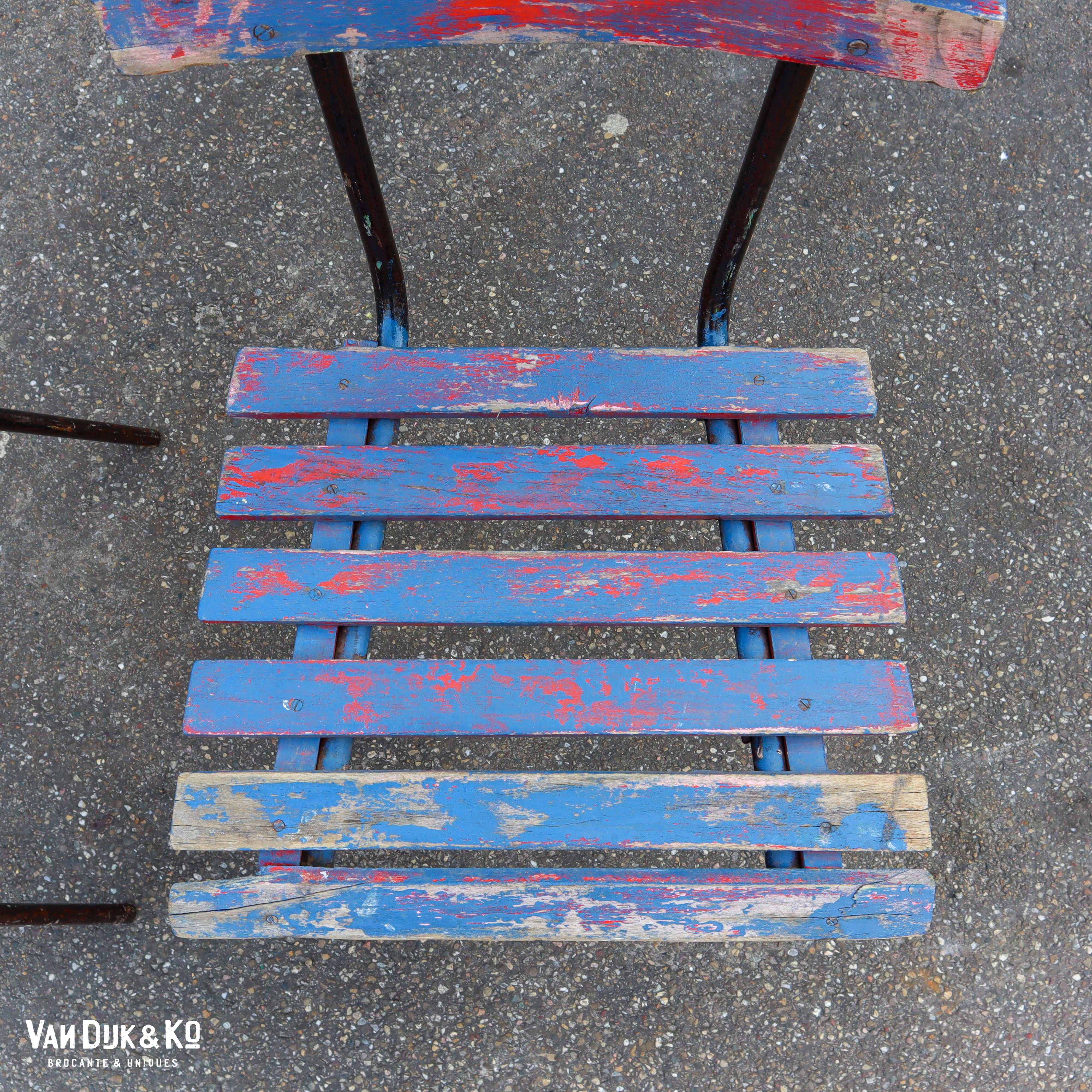 Brocante tuinstoelen - set van 2 - Afbeelding 3