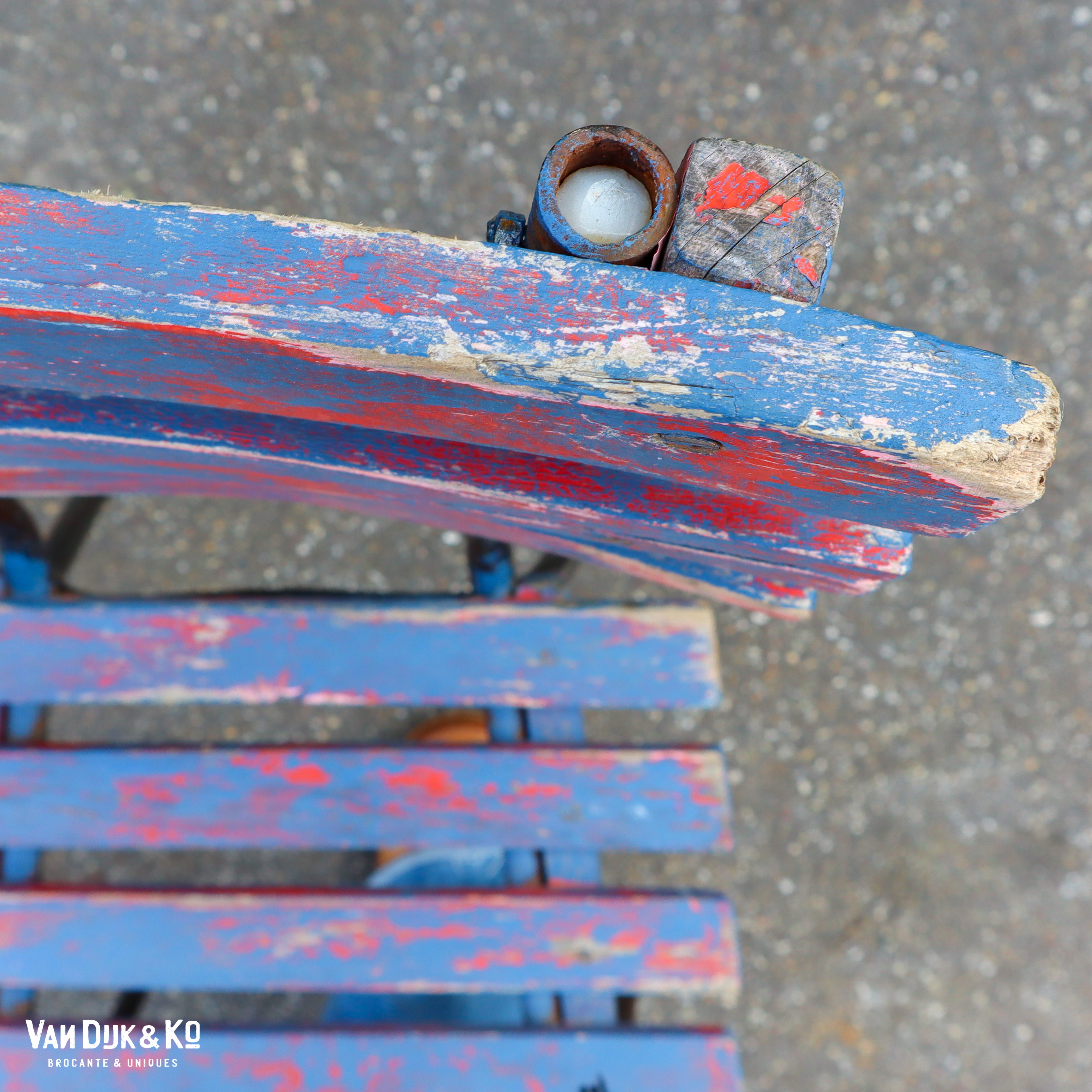 Brocante tuinstoelen - set van 2 - Afbeelding 5